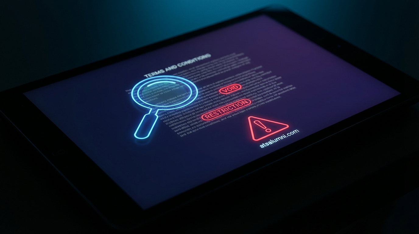 Warning signs and red flags in terms and conditions