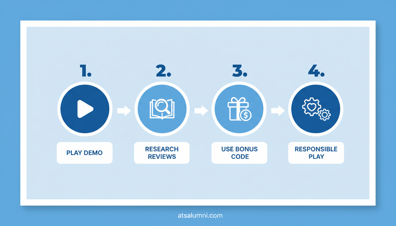 Grafika przedstawiająca kroki bezpiecznej rejestracji w kasynie